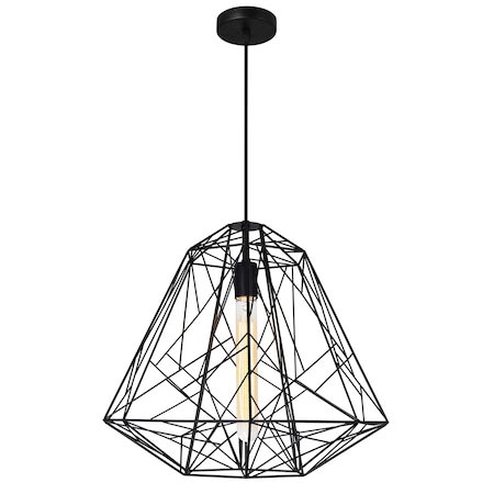 Cwi Lighting Bagheera 1 Light Down Pendant With Black Finish 9625P20-1-101